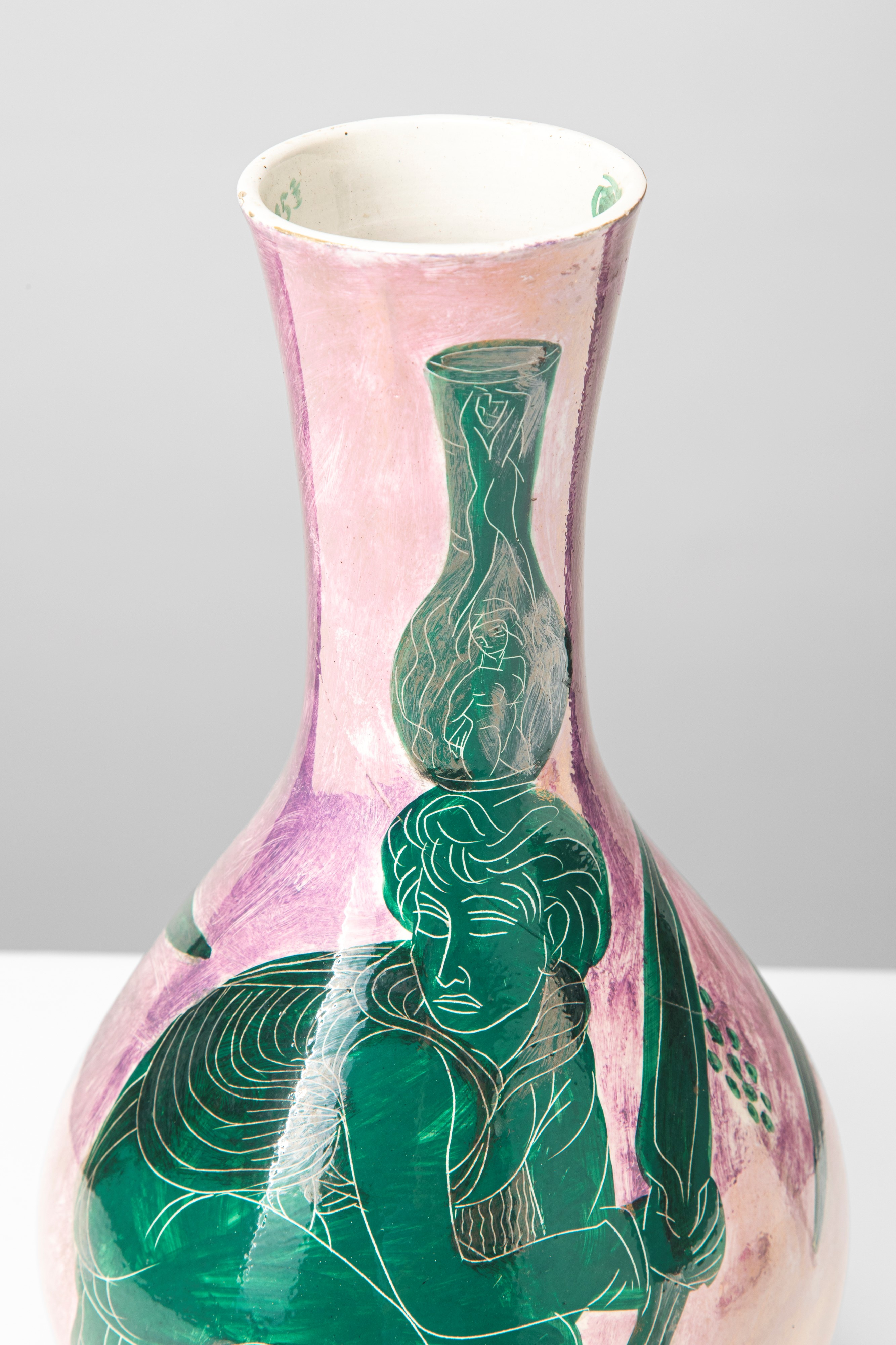 Antonio Zancanaro - Vaso in ceramica smaltata (1953)