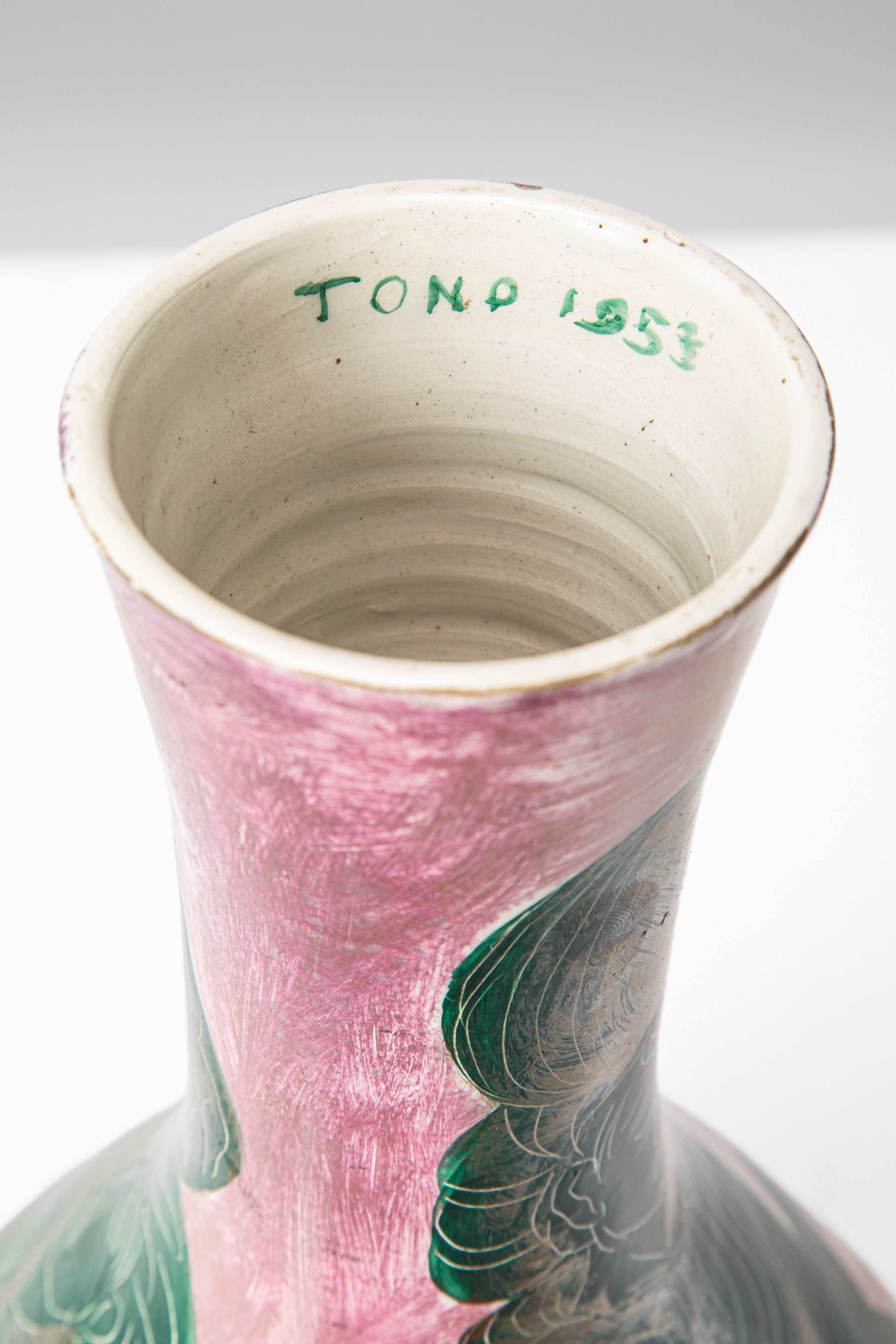 Antonio Zancanaro - Vaso in ceramica smaltata (1953)