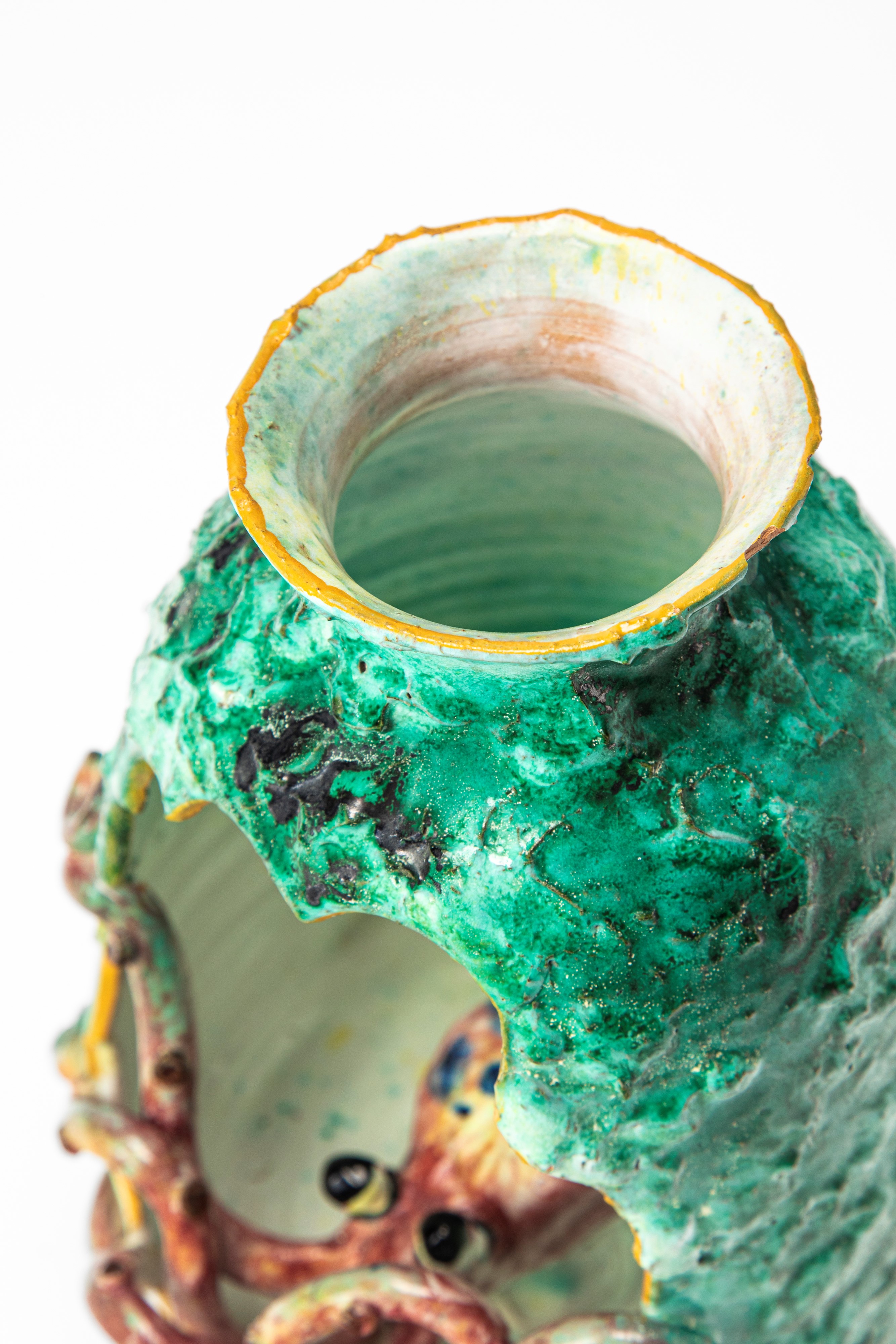 Vittorio Acabbo - Vaso in ceramica smaltata