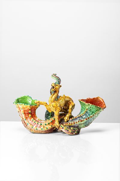 Ceramica policroma firmata “MINGHETTI BOLOGNA”