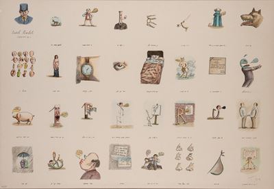Laid Poulet (Les Puolets) — litografia a colori