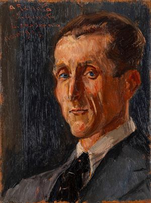 Ritratto d'uomo con occhi azzurri