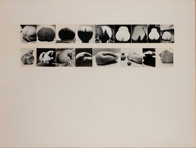 Sedici (La vie des formes) – progetto per grafica, collage fotografico in bianco e nero