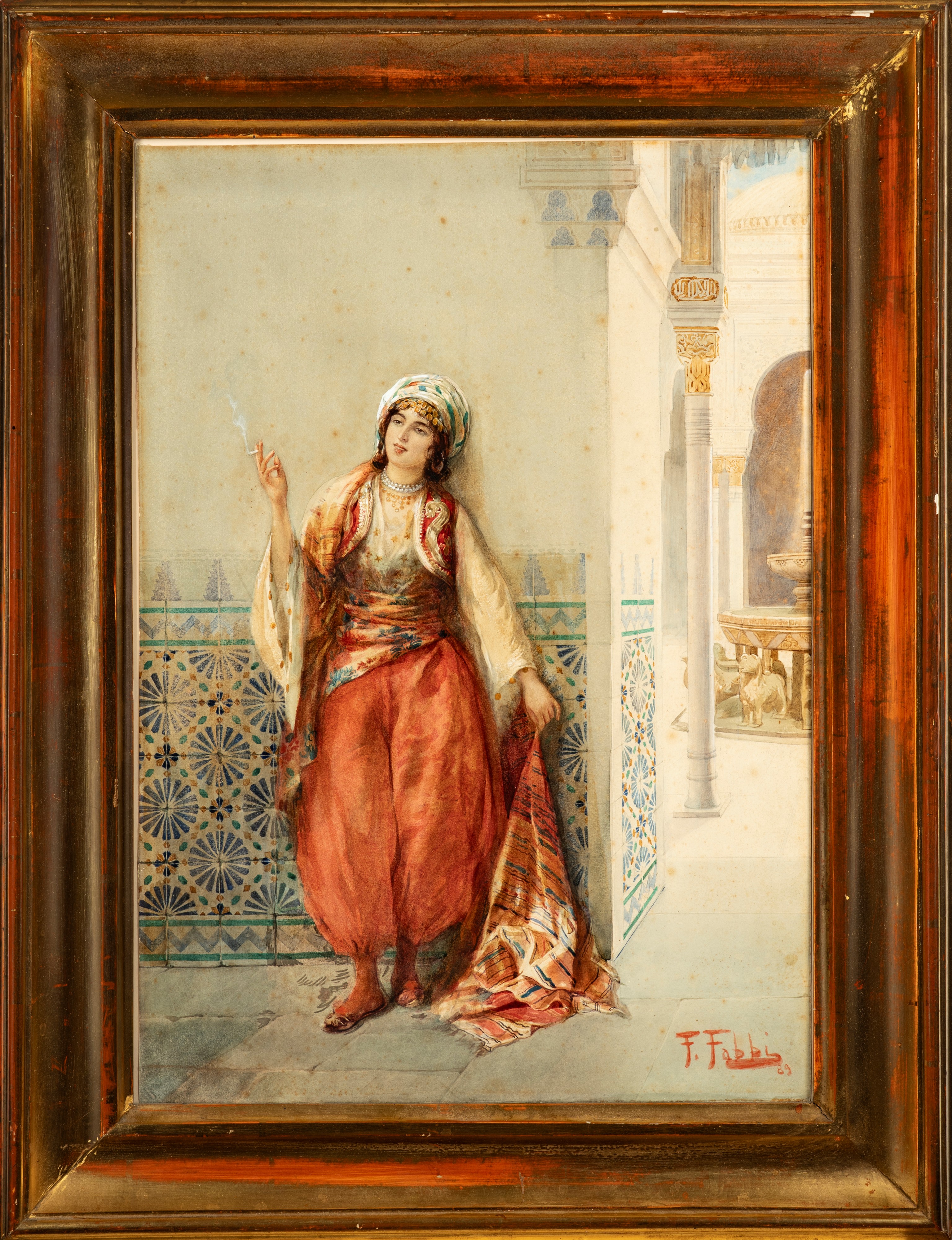 Odalisca che fuma