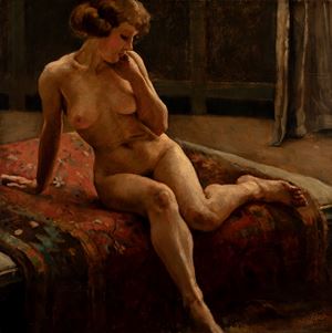 Nudo femminile in un interno