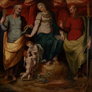 Madonna and Child with the Infant Saint John between Saints Peter and Paul
