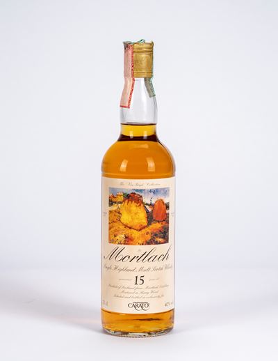 Whisky Mortlach 15 anni, single malt, distillato 1977, imbottigliato 1992