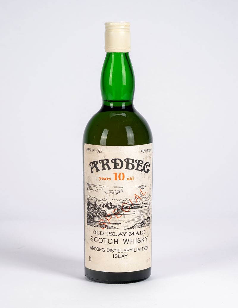 Scozia - Ardbeg 10 anni, whisky Scotch Single Malt di Islay "Special", 80° proof (26 2/3 fl. oz.)