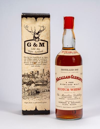 Macallan-Glenlivet, Pure Highland Malt Scotch Whisky 35 anni (distillato 1942)