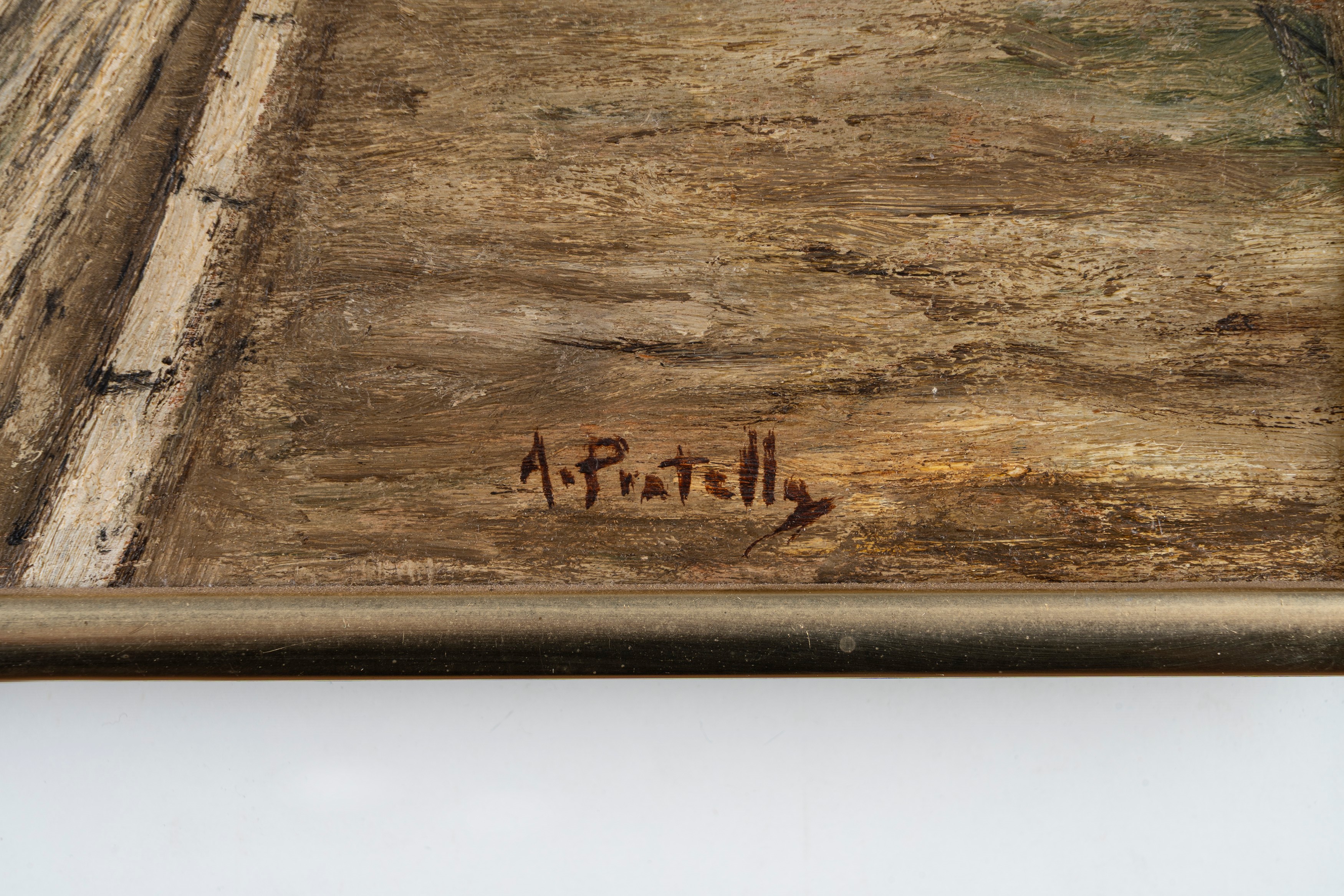 Attilio Pratella - Strada di S. Gennaro ad Antignano con in fondo la casa del pittore