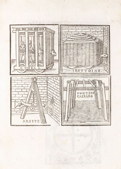 Commentarii di .C. Iulio Cesare Tradotti per Agostino Vrtica della Porta Genovese