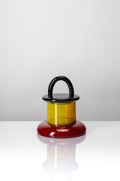 Vaso modello “Veniera”, vetro policromo (1977)