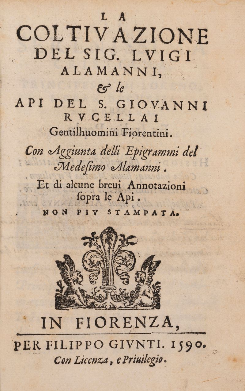La coltivazione del Sig. Luigi Alamanni e le Api del S. Giovanni Rucellai