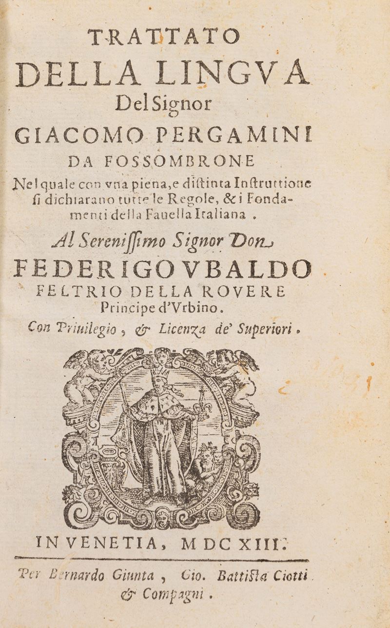 Trattato della Lingua [...], nel quale con una piena, e distinta Instruttione si dichiarano tutte...