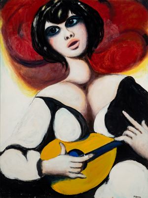 Figura con mandola 