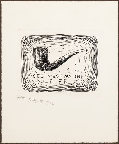 Ceci n’est pas une pipe, acquaforte (1962)