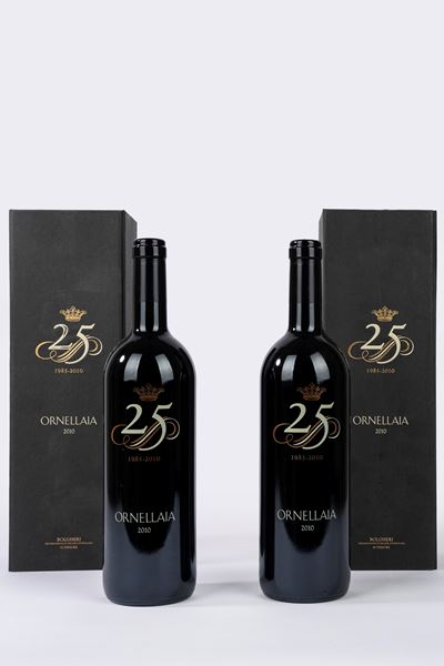 Ornellaia XXV anniversario, 2010 (2 bottiglie) con astuccio