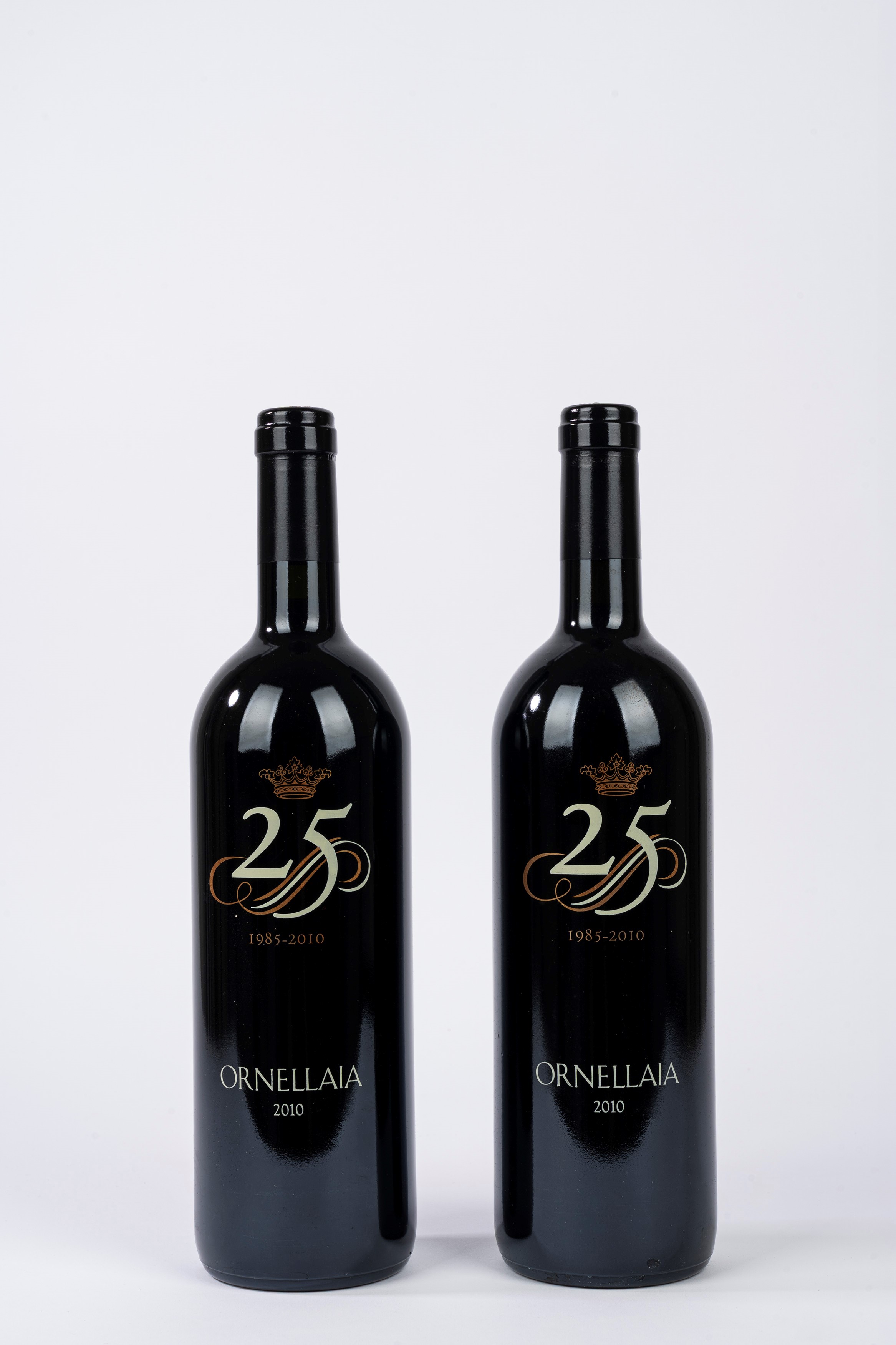 Italia - Ornellaia XXV anniversario, 2010 (2 bottiglie) con astuccio