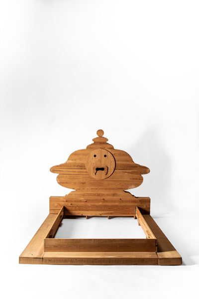 Letto Modello 'bocca della Verità' della Serie 'mobili nella Valle'