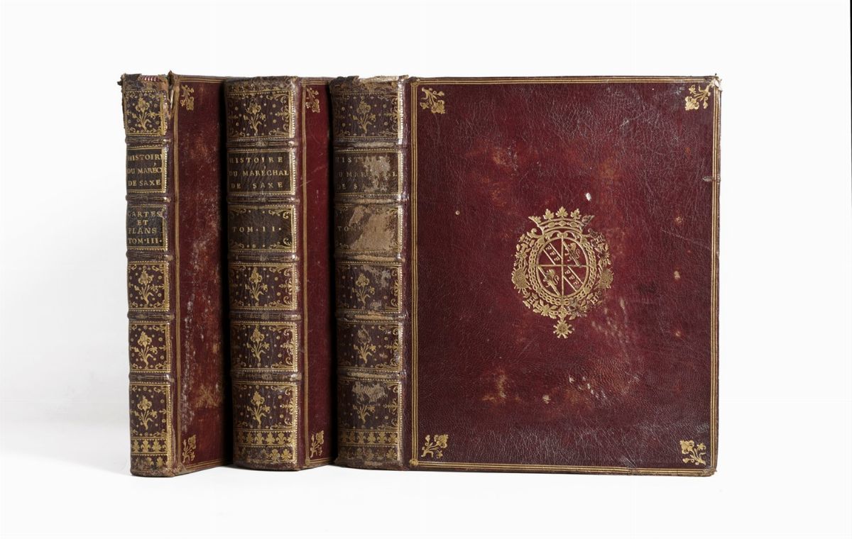 Legatura - Militaria - Moritz, Conte di Sachsen - Histoire De Maurice, Comte De Saxe, Duc De Cour...