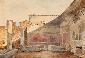Triclinio estivo della casa di Sallustio a Pompei