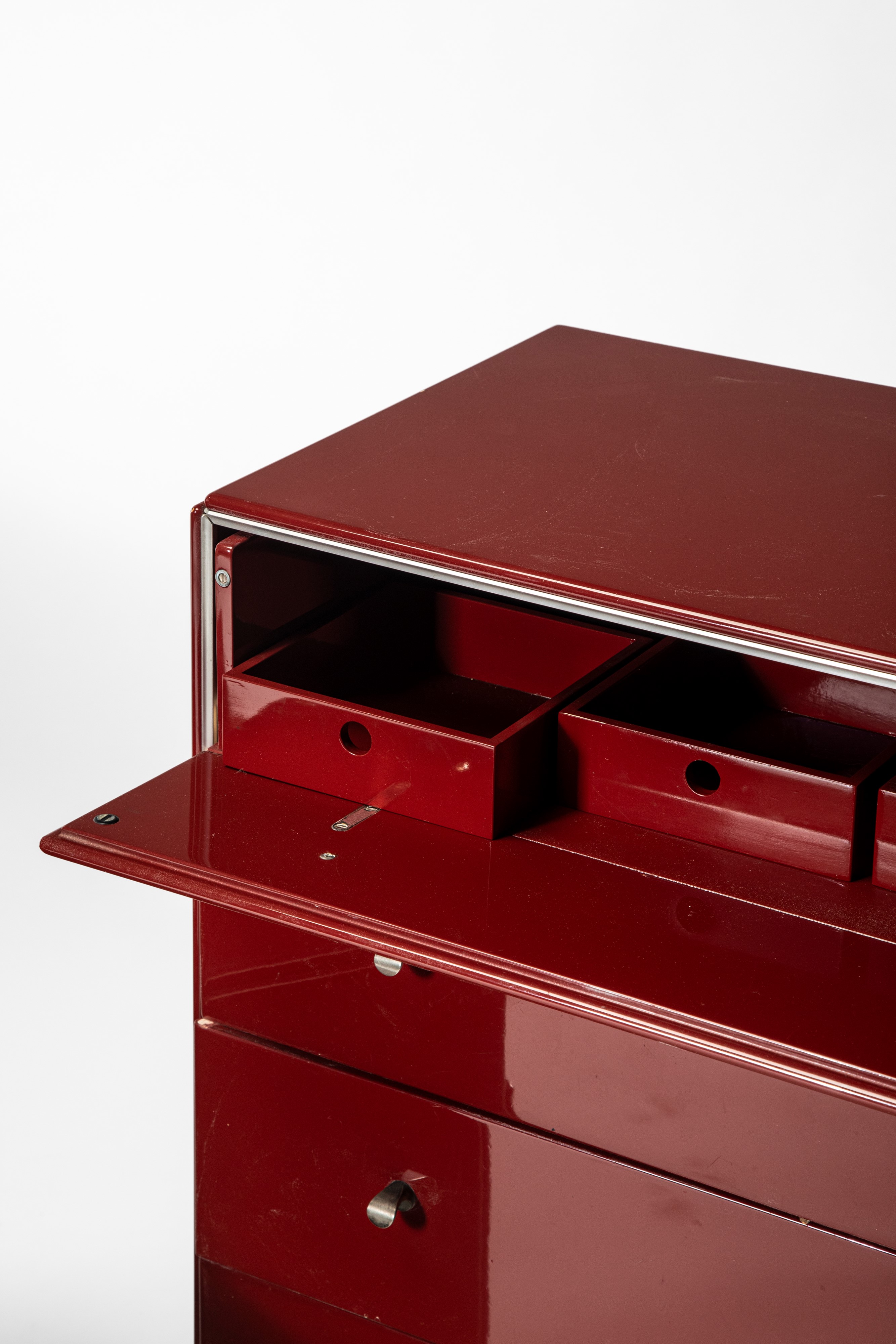 Afra e Tobia Scarpa - Stildomus, Set della collezione Torcello (disegno, 1970 circa) in legno lac...