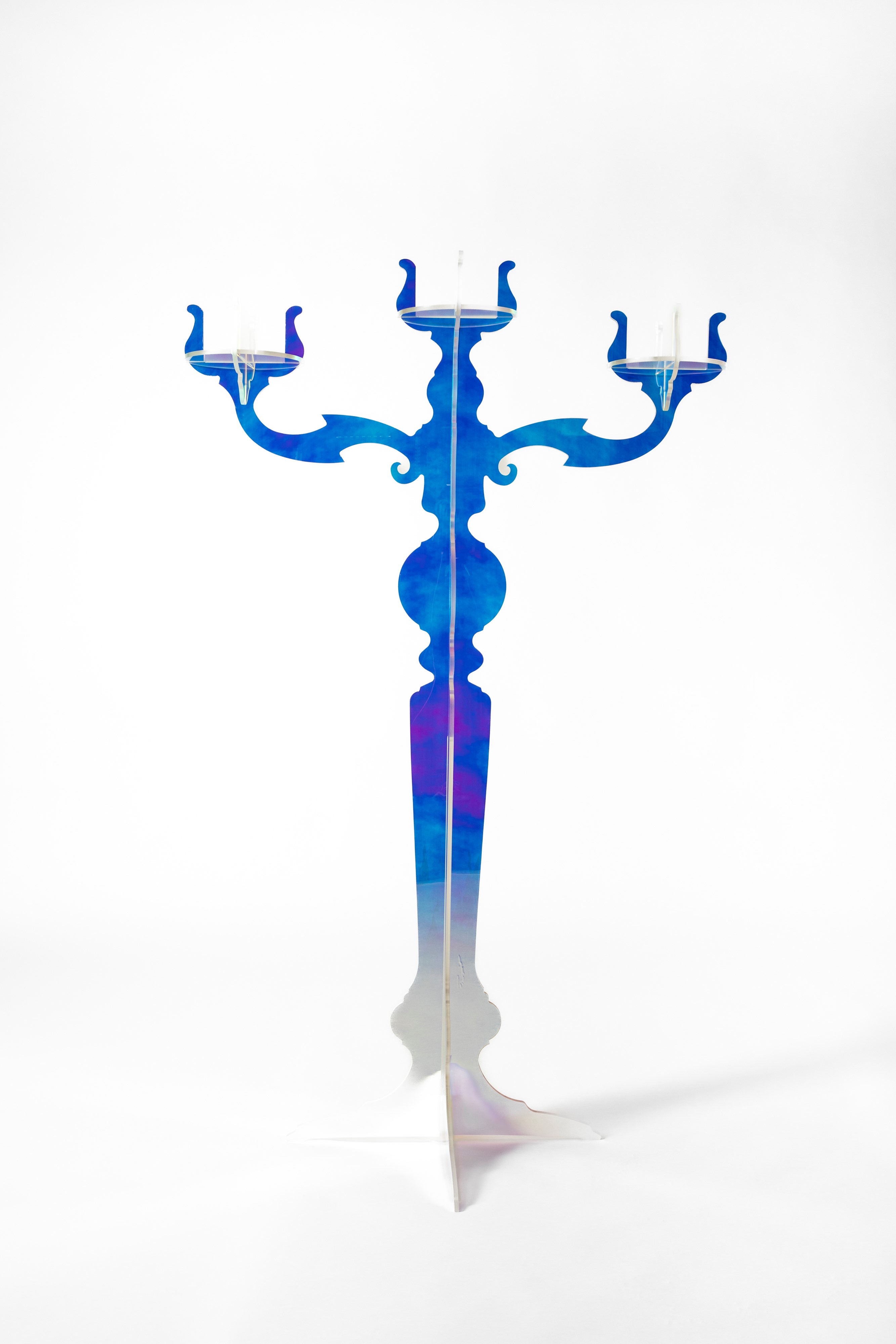 Ingrid Gossner - Candelabro da terra a tre fiamme, modello «Maua Huni»
