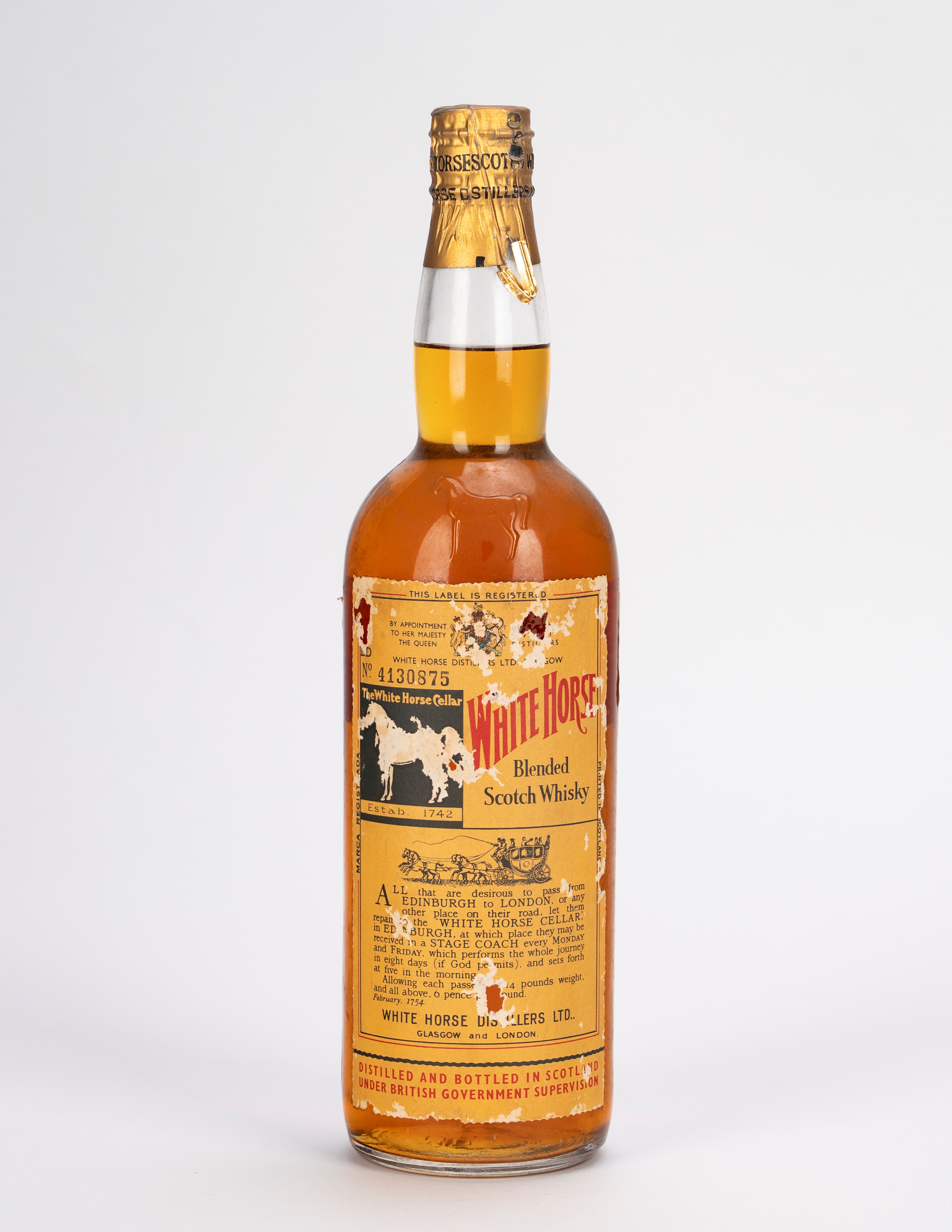 Scozia - White Horse Blended Scotch Whisky Spring Cap Vintage 50