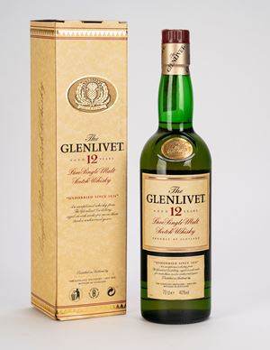 Glenlivet 12 pure single malt scotch whiskey (1 BT)