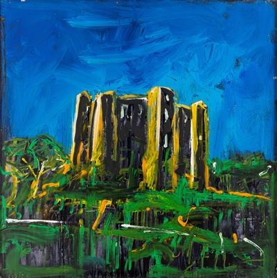 Senza titolo (smalto su tela), 1986