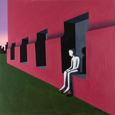 Profit from pity, olio su tela