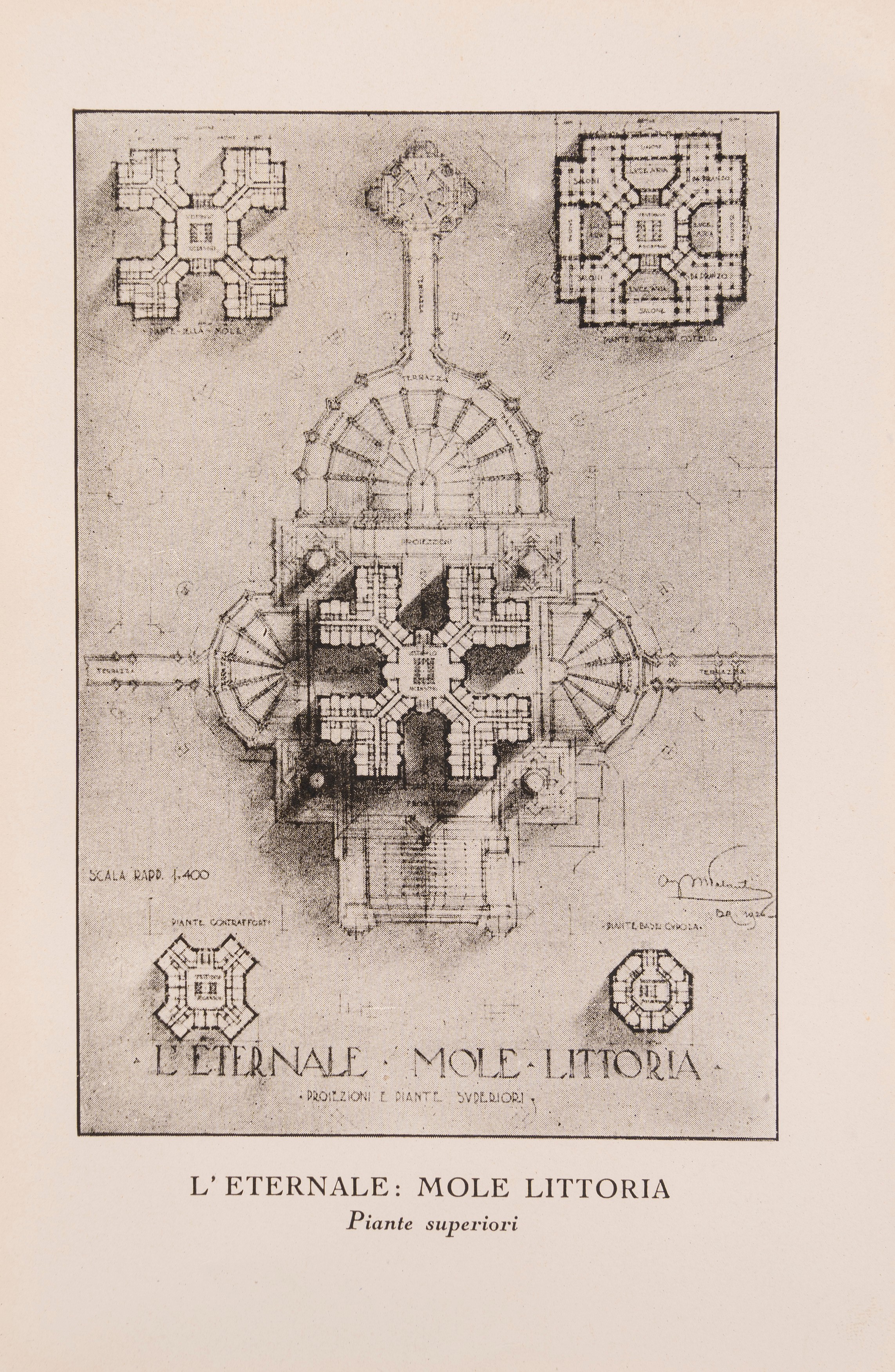 Mario Palanti - L’eternale Mole Littoria (progetti architettonici; 1924)