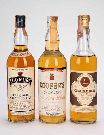 Selezione di Scotch Whisky, 3 bottiglie