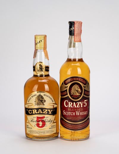 Whisky Scotch “Crazy Over 5 YO”, 2 bottiglie