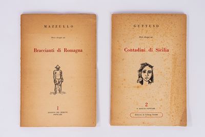 Guttuso, Braccianti di Romagna e contadini di Sicilia (Edizioni del disegno Popolare), 1951