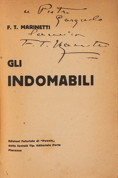 Gli Indomabili (1922), libro futurista in brossura