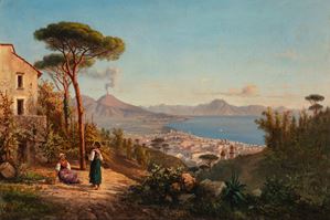 Veduta del golfo di Napoli