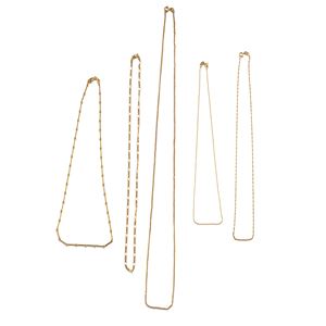 Five necklaces