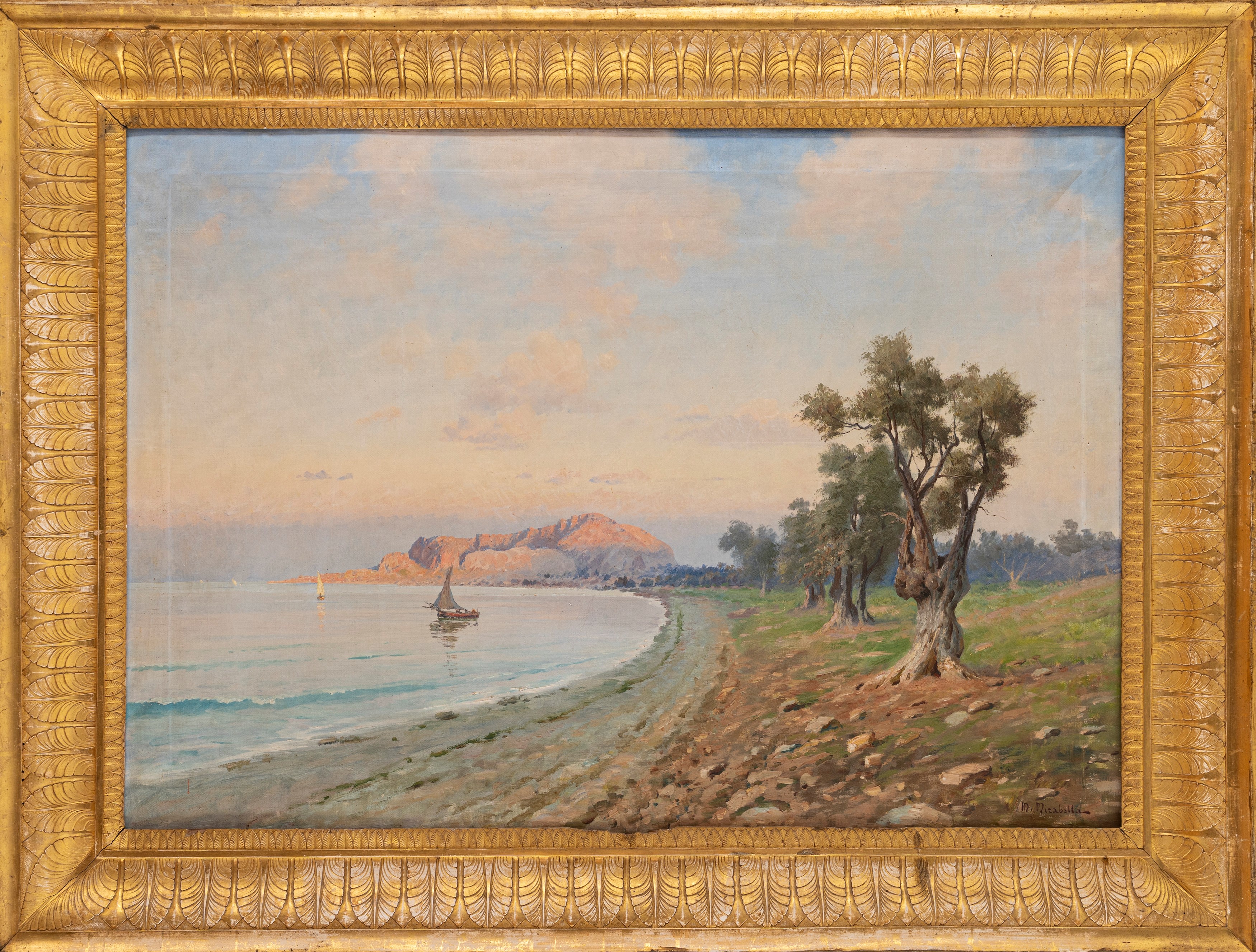 Mario Mirabella - Palermo, il Monte Pellegrino da Mondello