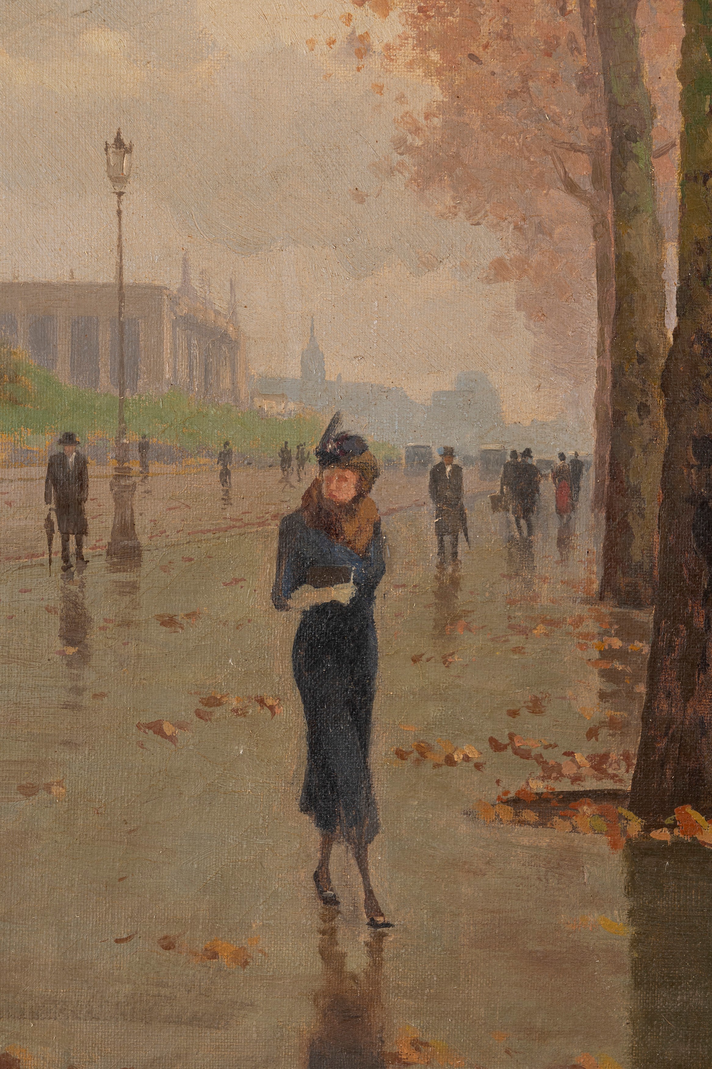 Aurelio Catti - Autunno nel viale alberato