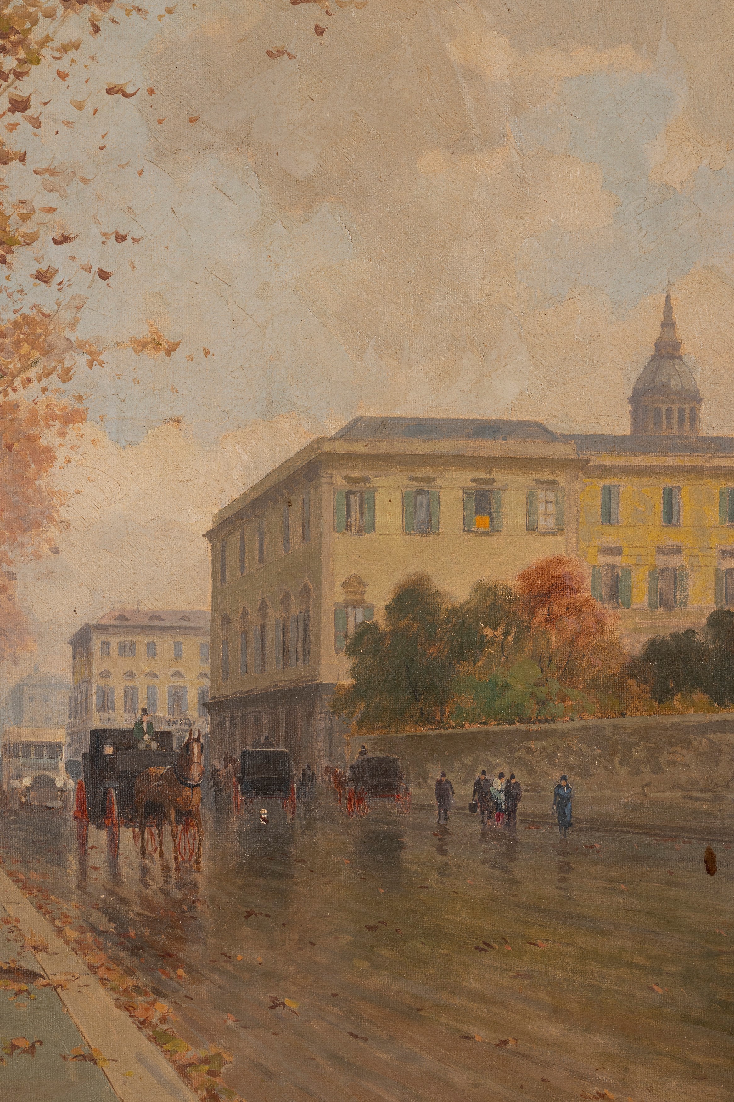 Aurelio Catti - Autunno nel viale alberato