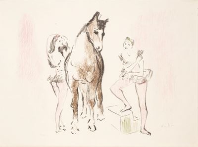 Le Cirque. 14 Lithographies De Vertés.
