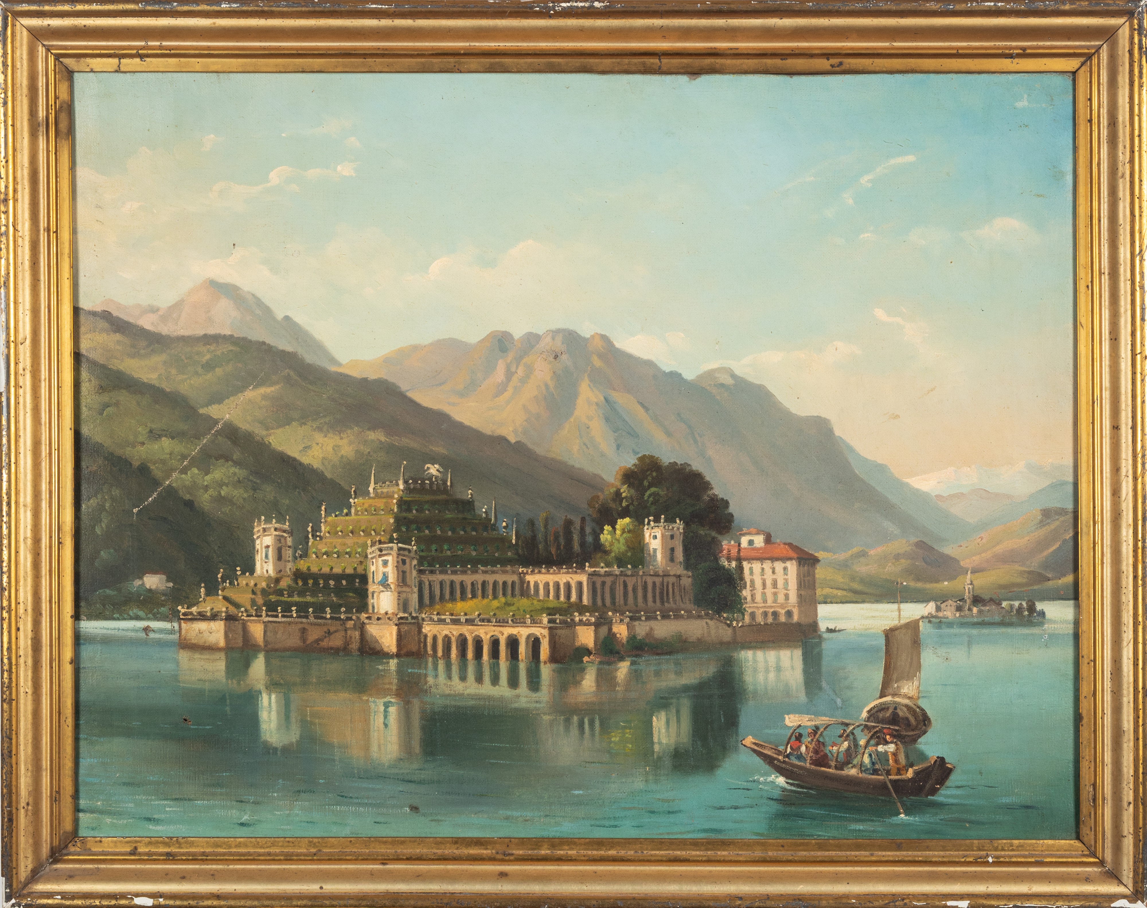 Scuola del Secolo XIX - Coppia, Lago Maggiore: veduta dell’Isola Bella e veduta dell’Isola dei Pe...