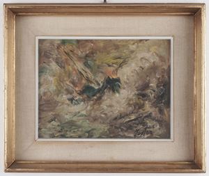 Vessel in a stormy sea