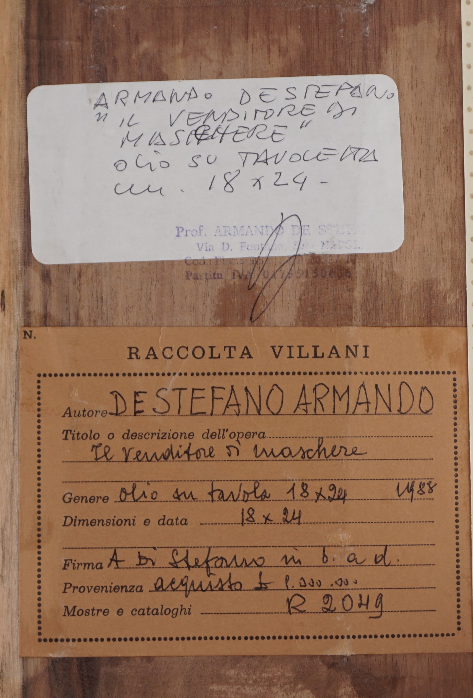 Armando De Stefano - Il venditore di maschere