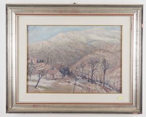 Winter landscape from Villa Nel to the west