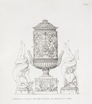 Raccolta di vasi antichi, candelabri, tripodi, sarcofagi... Pubblicati in CXII tavole dal Cav. Piranesi