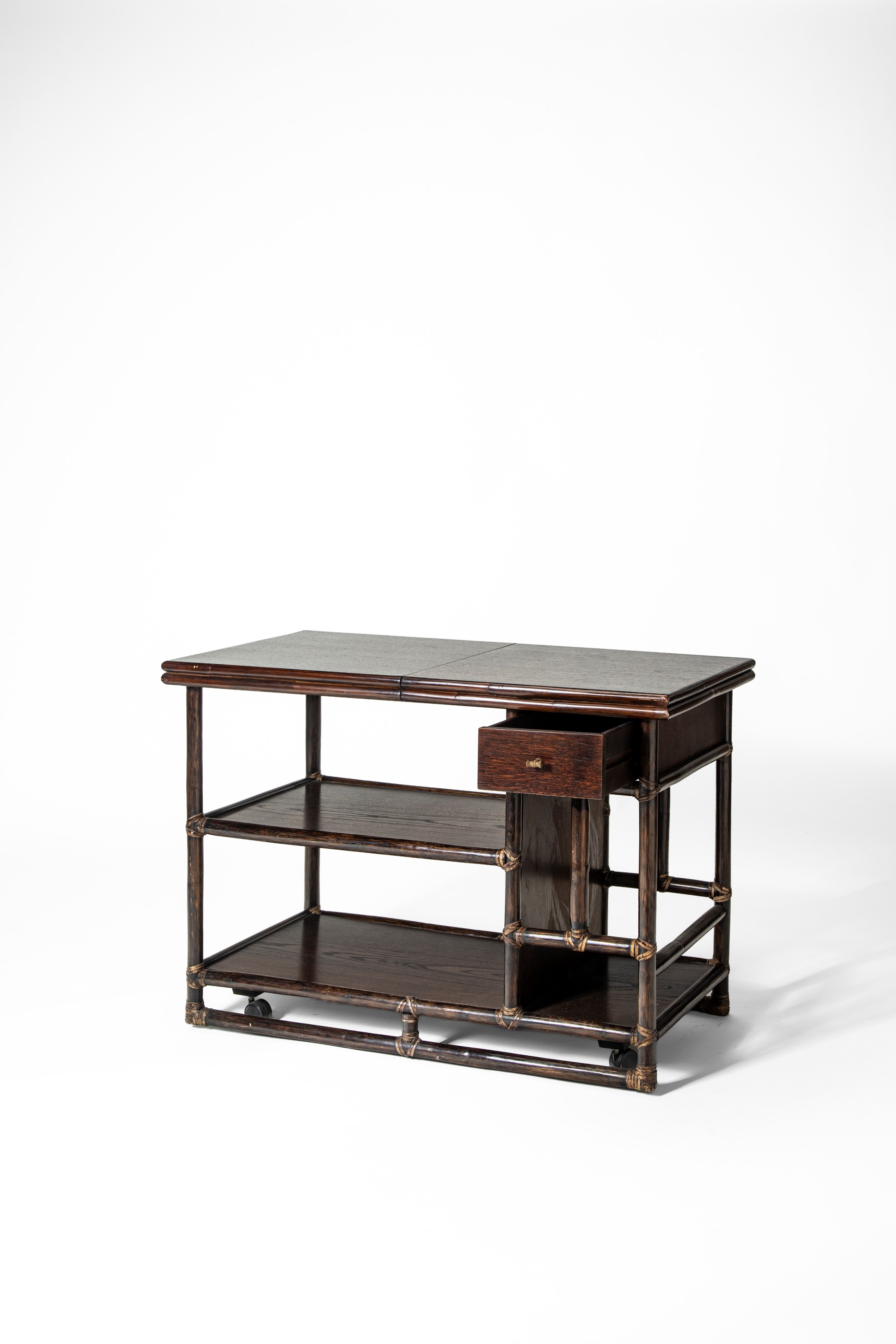 Lyda Levi - Console da tavolo, legno e ottone