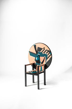 Table-chair model 'Zabro' from the 'Nuova Alchimia' collection