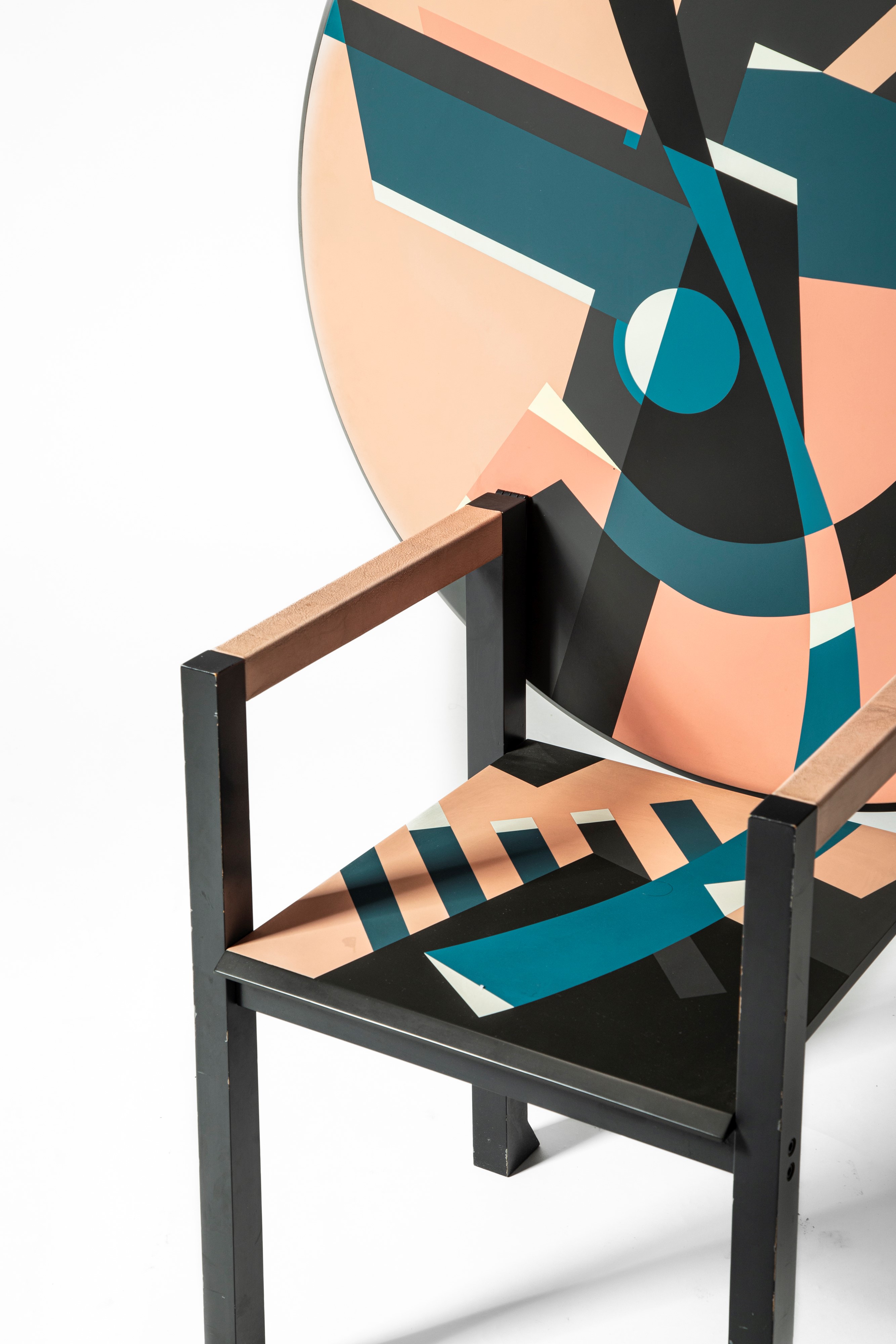 Alessandro Mendini - Tavolo-sedia modello “Zabro” della collezione “Nuova Alchimia”